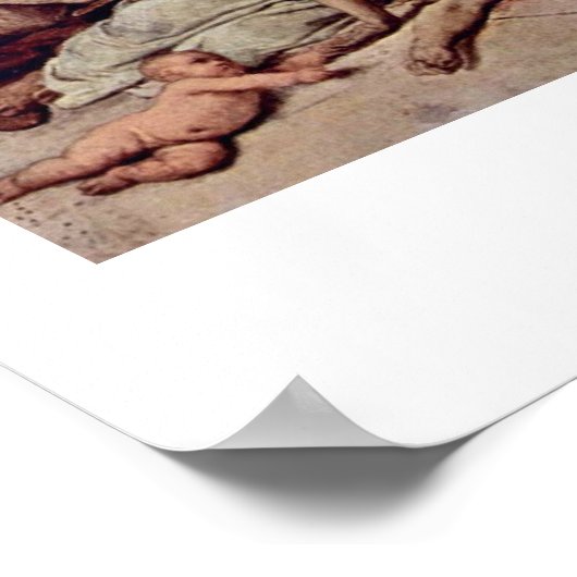 Die Zerstörung des Tempels durch Francesco Hayez Poster (Ecke)