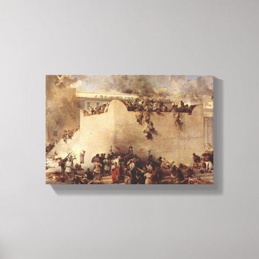 Die Zerstörung des Tempels von Jerusalem Leinwanddruck (Vorderseite)