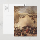 Die Zerstörung des Tempels von Jerusalem Postkarte (Vorne/Hinten)