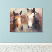 Die Zerstörung des Westens Leinwanddruck (Insitu (Holzboden))