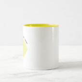 Die Zest ist noch nicht gekommen, Lemon Zweifarbige Tasse (Mittel)