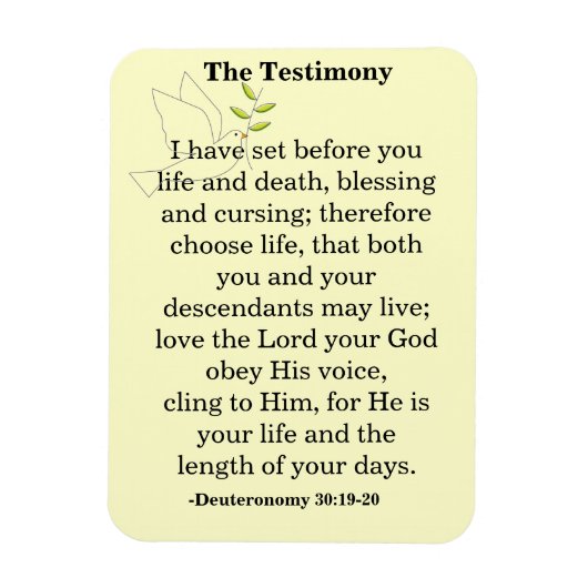 Die Zeugenheft Magnet (Vertikal)