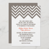 Die ZICKZACK Einladung des EREIGNISSES (Vorne/Hinten)