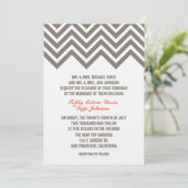 Die ZICKZACK Einladung des EREIGNISSES (Stehend Vorderseite)