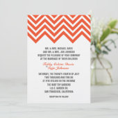 Die ZICKZACK Einladung des EREIGNISSES (Stehend Vorderseite)