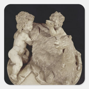 Die Ziege Amalthea, c.1615 Quadratischer Aufkleber