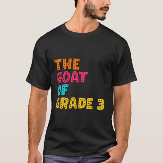 Die Ziege der Klasse drei zurück zur Schule 3D Gra T-Shirt (Vorderseite)