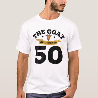 Die Ziege drehte sich nur 50 - 50. Geburtstagszieg T-Shirt