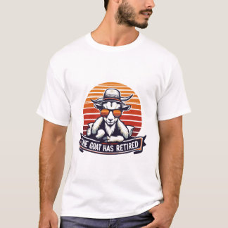 Die Ziege hat den Sonnenuntergang Vintage Coole Zi T-Shirt