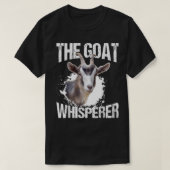 Die Ziege Whisperer Funny Goat Lover Bauer Geschen T-Shirt (Design vorne)