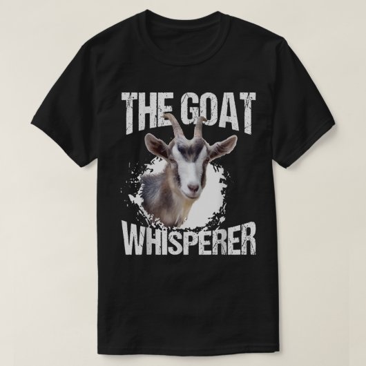 Die Ziege Whisperer Funny Goat Lover Bauer Geschen T-Shirt (Design vorne)