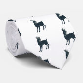 Die Ziegen-tragende Bogen-Krawatte Scratchboard Krawatte (Gerollt)