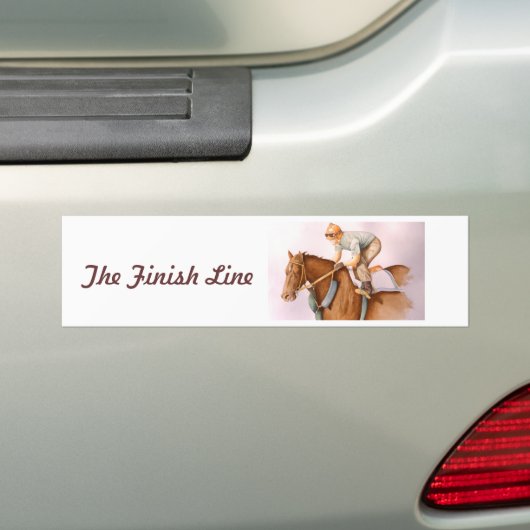 Die Ziellinie Autoaufkleber (Auf Auto)