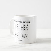 Die Ziffer des Freimaurers (Kriptographie) Kaffeetasse (Vorderseite Links)