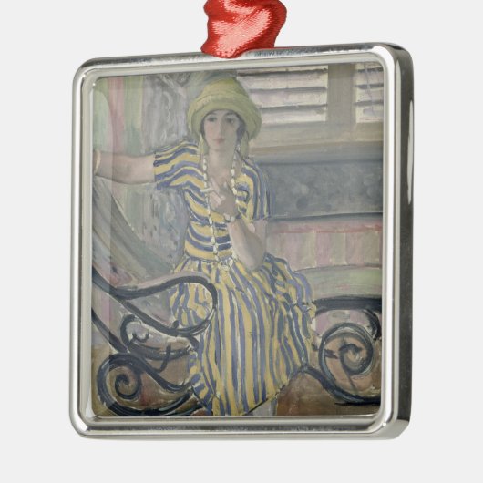 Die Zigarette Silbernes Ornament (Links)