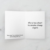 die Zigarre Karte (Innenseite)