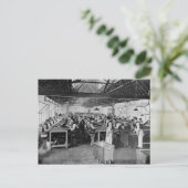 Die Zigarrenherstellungsabteilungen Postkarte (Stehend Vorderseite)