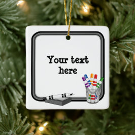 Die Zimmereinrichtung, Mini Whiteboard Keramikornament