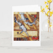 Die Zimmerleute Karte (Gelbe Blume)