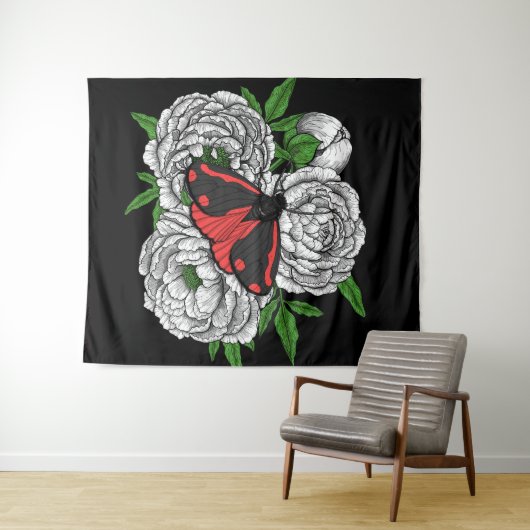 Die Zimtmotte Wandteppich (Beispiel (Horizontal))