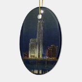 Die Zitadelle am Abend Vintag Keramikornament (Links)