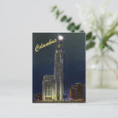 Die Zitadelle bei Vintager Nachts-Postkarte Postkarte (Stehend Vorderseite)