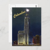 Die Zitadelle bei Vintager Nachts-Postkarte Postkarte (Vorne/Hinten)