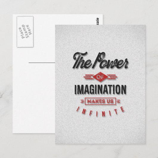 Die Zitate des Powers Inspiration Postkarte (Vorne/Hinten)