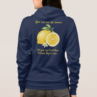 Die Zitrone, gelbe Frucht, sauer und frisch Hoodie