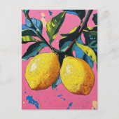 Die Zitronen Postkarte (Vorderseite)