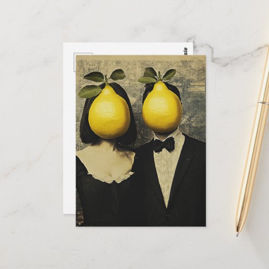 Die Zitronenleute Postkarte (Vorderseite/Rückseite Beispiel)