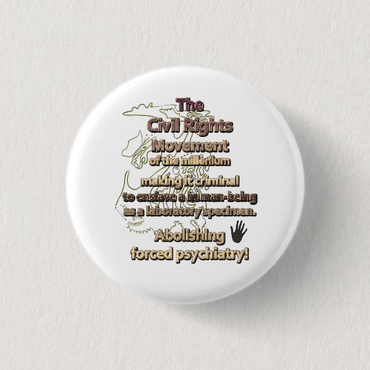 Die zivile Rechtbewegung des Jahrtausends Button (Vorderseite)