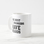 Die Zivilsten Ingenieure haben Bärte Kaffeetasse (Vorderseite Links)