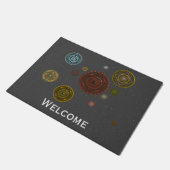 Die Zodiaka-Doormat Fußmatte (Schrägansicht)
