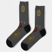 Die Zodiaka-Mandalase Socken (Linkes Detail)
