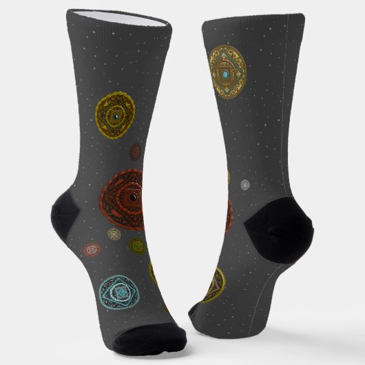 Die Zodiaka-Mandalase Socken (Gewinkelt)