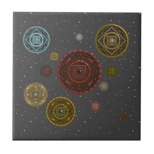 Die Zodiaktebene Fliese (Vorderseite)
