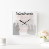 Die Zoerc-Entdeckungen decken Kunst ab Quadratische Wanduhr (Zuhause)