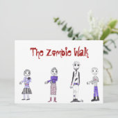 Die Zombie laden... Einladung (Stehend Vorderseite)
