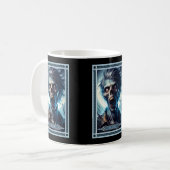 Die Zombie-Tarot-Karte Kaffeetasse (Vorderseite Links)