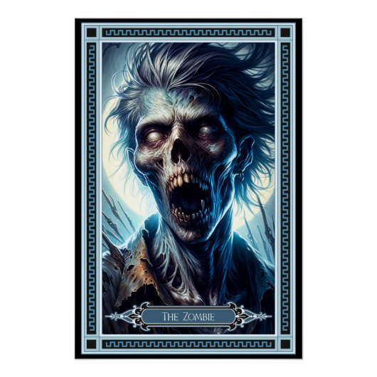 Die Zombie-Tarot-Karte Poster (Vorderseite)