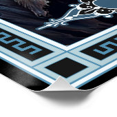 Die Zombie-Tarot-Karte Poster (Ecke)