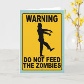 Die Zombies nicht Gefüttert Karte (Gelbe Blume)