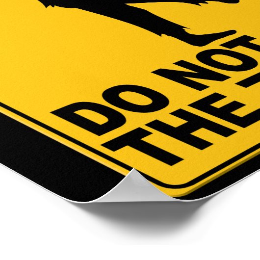 Die Zombies nicht Gefüttert Poster (Ecke)