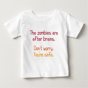 Die Zombies sind nach Gehirnen Baby T-shirt