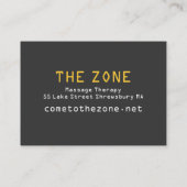 "Die Zone " Visitenkarte (Rückseite)