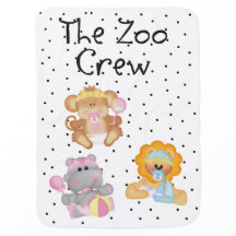 Die Zoo Crew Baby Blanket