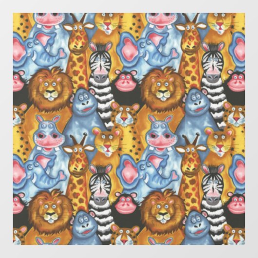 Die Zoo-Crew Fensteraufkleber (Blatt)