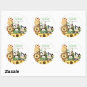 Die ZOO-CREW (Gelb), Aufkleber für benutzerdefinie (Blatt)