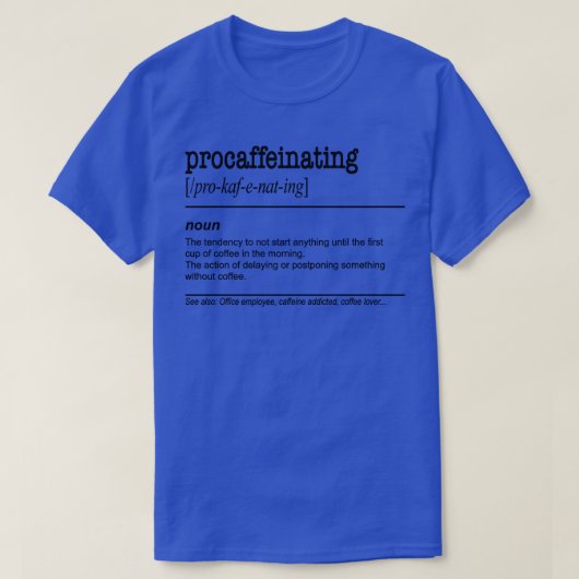 Die Zubereitung des Funny Coffee Lover Geschenke f T-Shirt (Design vorne)